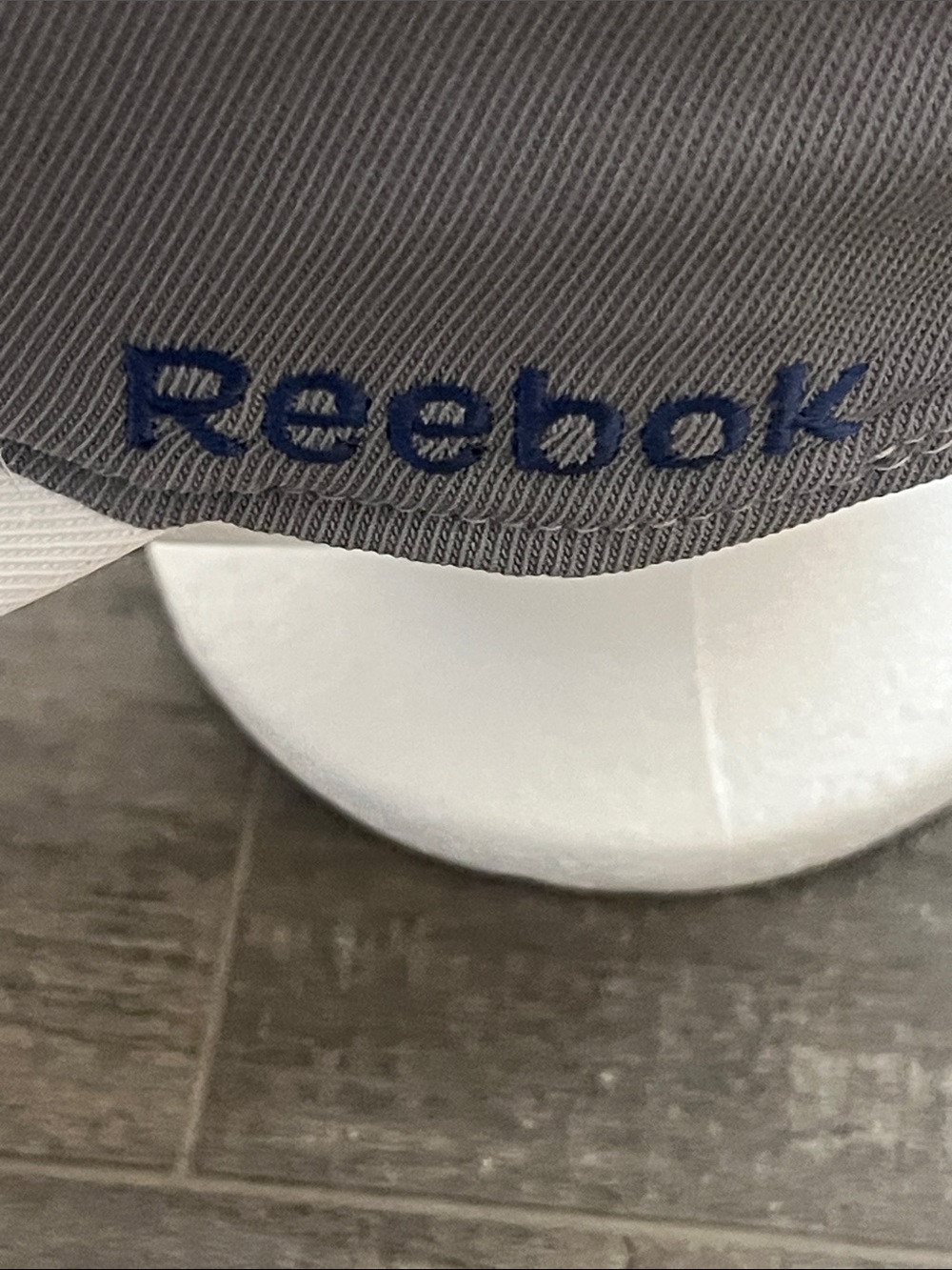 NHL Reebok Blue White Gray Trucker Hat with Orange Accent - Picture 3 of 12